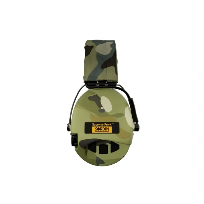 Słuchawki Aktywne Sordin Supreme PRO X LED z opaską Camo, miseczkami Multicam, wkładki żel. - SOR75302-X-08-S